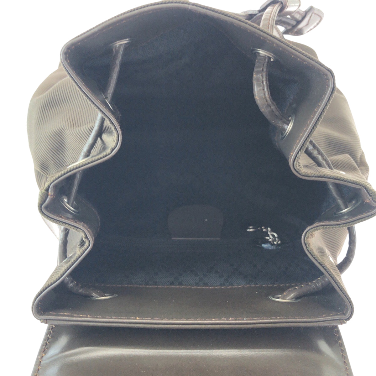 16400
GUCCI Vintage Bamboo Old Gucci Khaki Brown Silver Hardware Nylon 003 2058 Backpack Women's ABP26