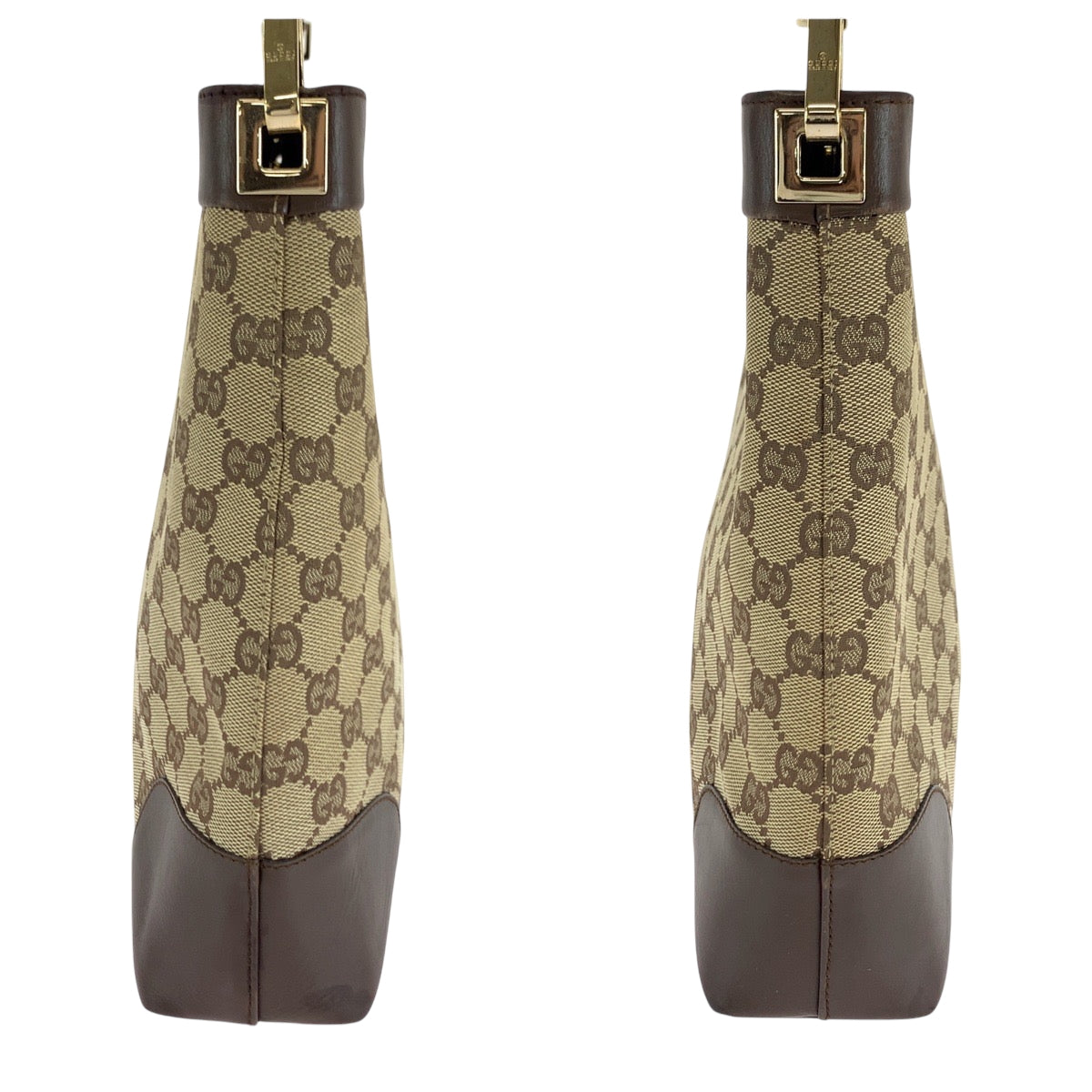 16402
GUCCI グッチ ブラウン ベージュ ゴールド金具 GGキャンバス 001 4231 ワンショルダーバッグ 肩掛け  レディース