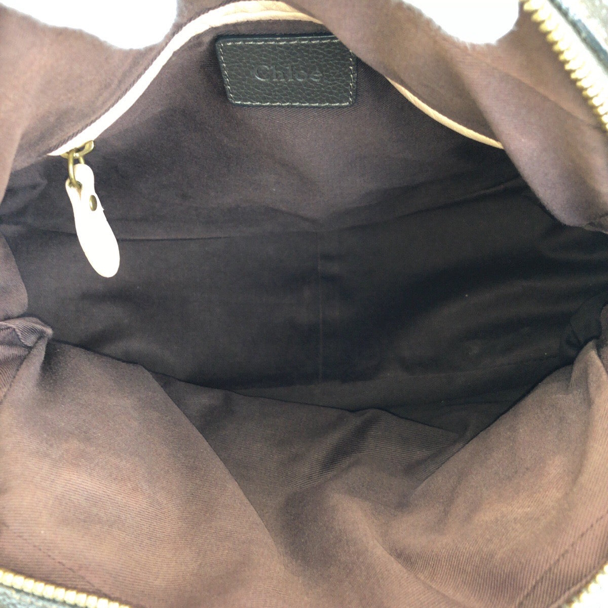 16407
Chloe Paraty Brown Gold Hardware Leather Handbag Shoulder Bag 2way Women's AB40