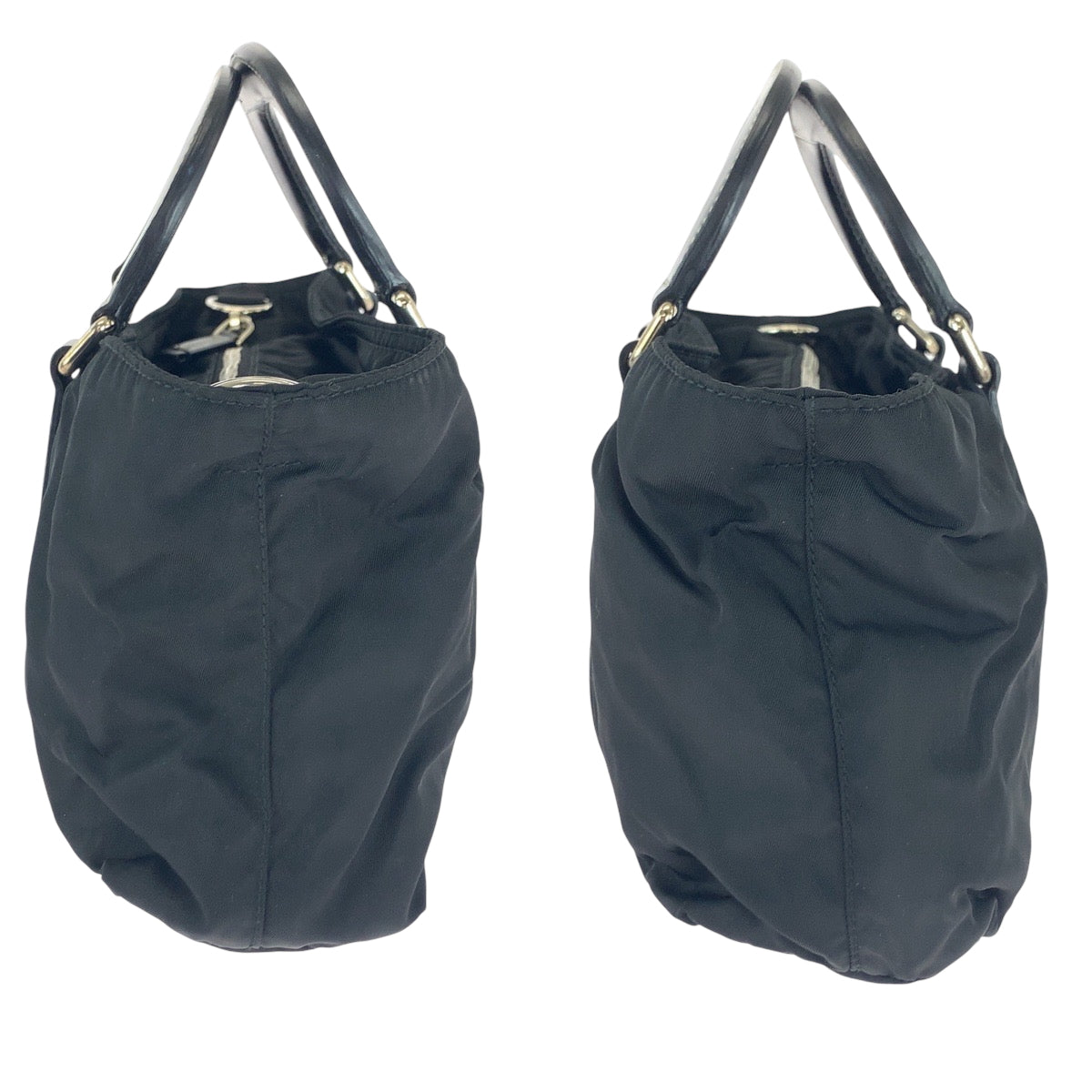 16411
PRADA プラダ テスート 三角ロゴプレート ブラック 黒 シルバー金具 ナイロン BN1052 ショルダーバッグ ハンドバッグ 2way  レディース ABP40