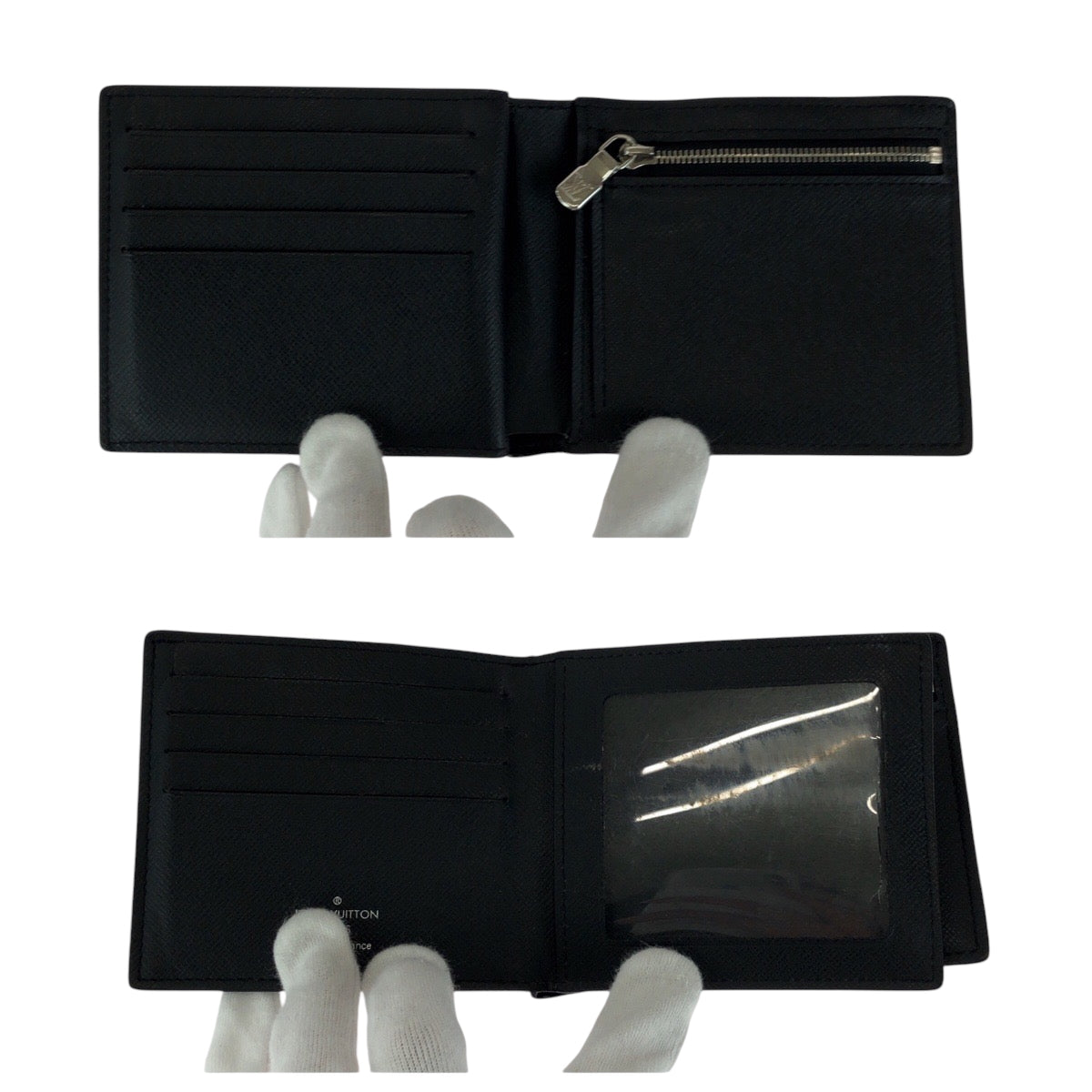 16424
LOUIS VUITTON ルイヴィトン タイガ ポルトフォイユ アメリゴNM ブラック 黒 シルバー金具 タイガ M62045 折財布 コンパクトウォレット  メンズ
