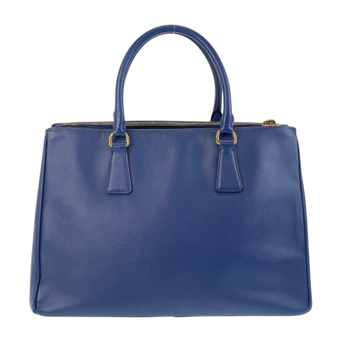 16427
PRADA プラダ サフィアーノ ガレリア ブルー ゴールド金具 レザー トートバッグ ハンドバッグ ショルダーバッグ 2way  レディース ABP70