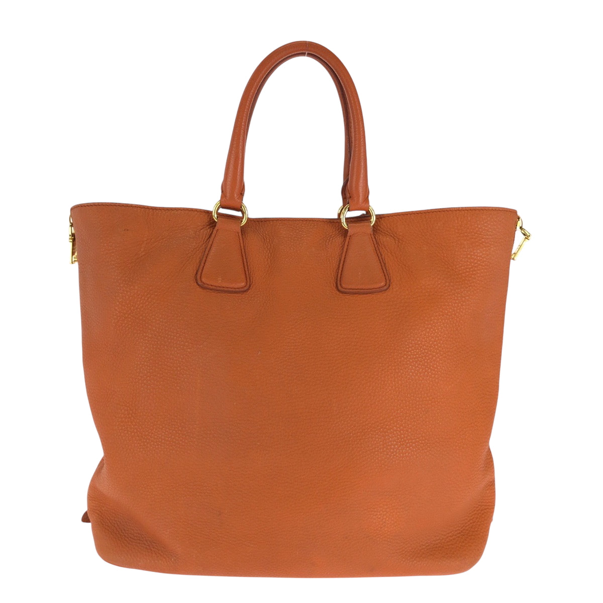 16429
PRADA プラダ ヴィッテロダイノ ロゴ オレンジ ゴールド金具 レザー BN1713 ショルダーバッグ トートバッグ 2way  レディース AB63