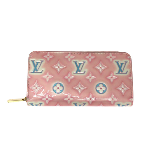 16433
LOUIS VUITTON ルイヴィトン モノグラム ヴェルニ バレンタイン 日本限定 ピンク マルチカラー ゴールド金具 モノグラムヴェルニ M81145 長財布 ロングウォレット  レディース