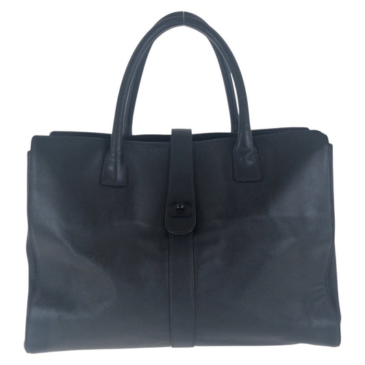 16441
CHANEL シャネル ヴィンテージ ココマーク ターンロック ブラック 黒 レザー トートバッグ ショルダーバッグ  レディース