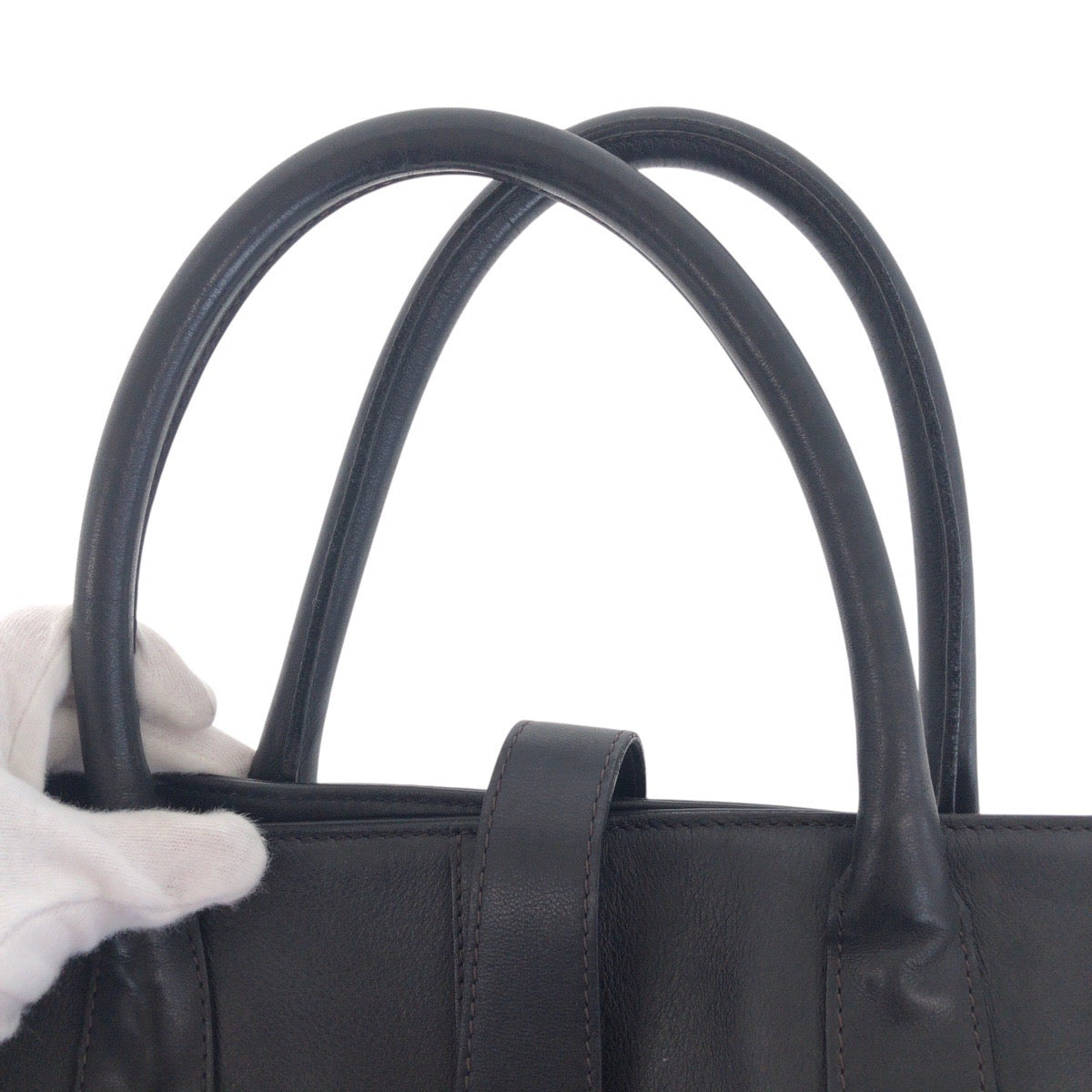 16441
CHANEL シャネル ヴィンテージ ココマーク ターンロック ブラック 黒 レザー トートバッグ ショルダーバッグ  レディース