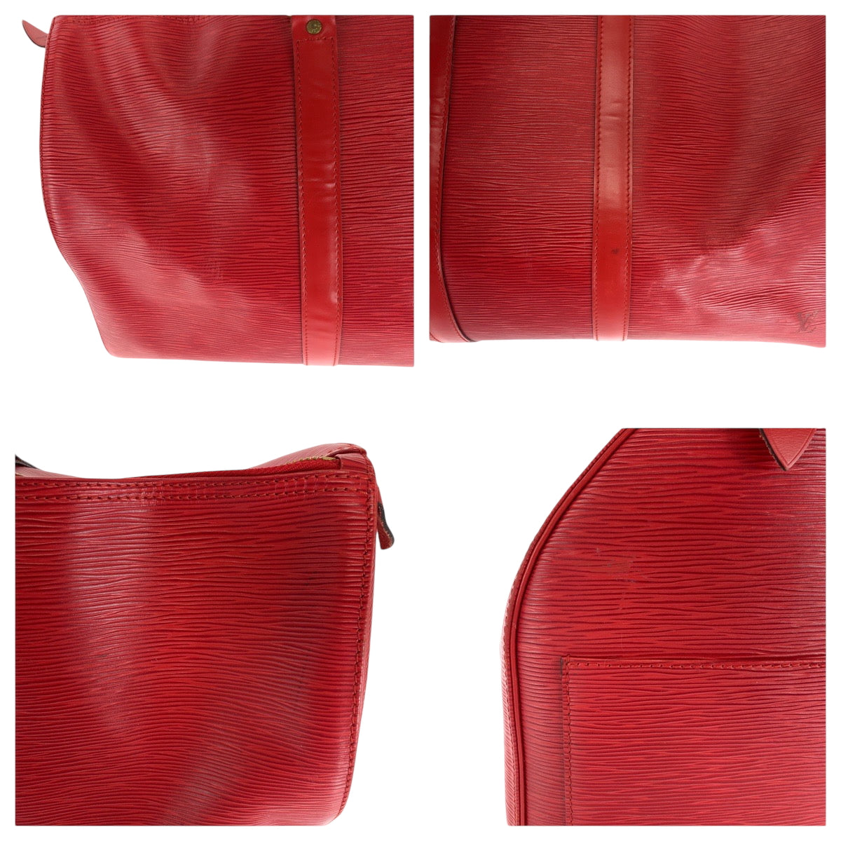 16443
LOUIS VUITTON ルイヴィトン エピ キーポル45 レッド ゴールド金具 エピレザー M42977 ハンドバッグ ボストンバッグ  レディース ABP63