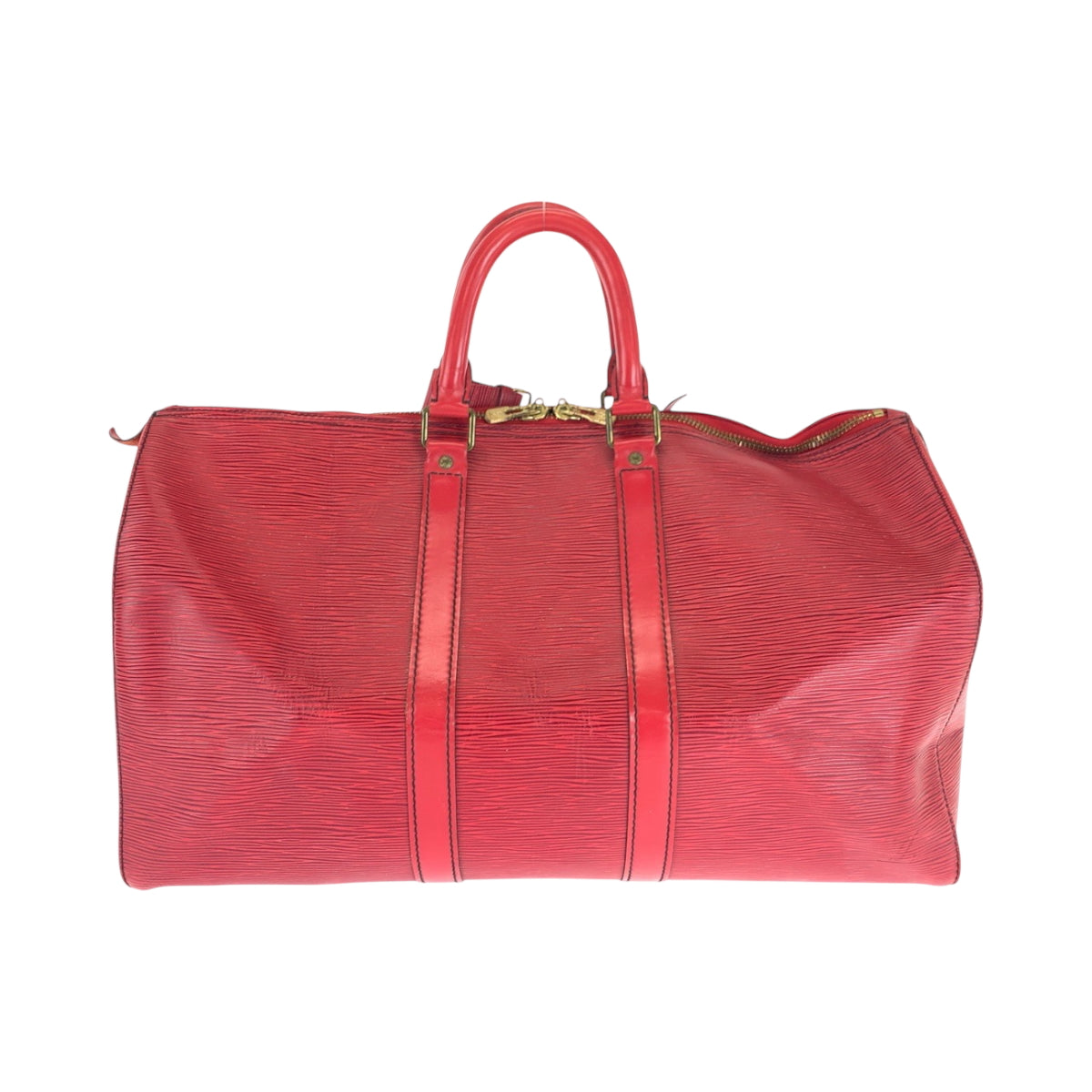 16445
LOUIS VUITTON ルイヴィトン エピ キーポル45 カスティリアンレッド ゴールド金具 エピレザー M42977 ボストンバッグ ハンドバッグ レディース AB52