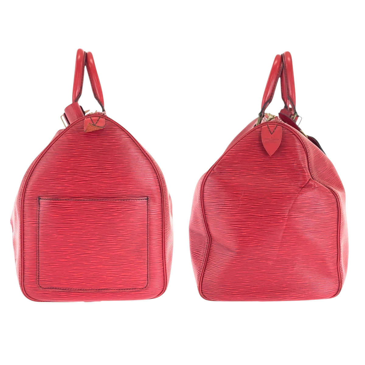 16445
LOUIS VUITTON ルイヴィトン エピ キーポル45 カスティリアンレッド ゴールド金具 エピレザー M42977 ボストンバッグ ハンドバッグ レディース AB52