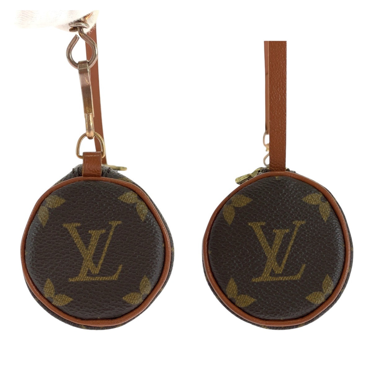 17415
LOUIS VUITTON ルイヴィトン モノグラム パピヨン ポーチのみ ブラウン ゴールド金具 PVC / レザー M51385 ハンドバッグ アクセサリーポーチ  レディース