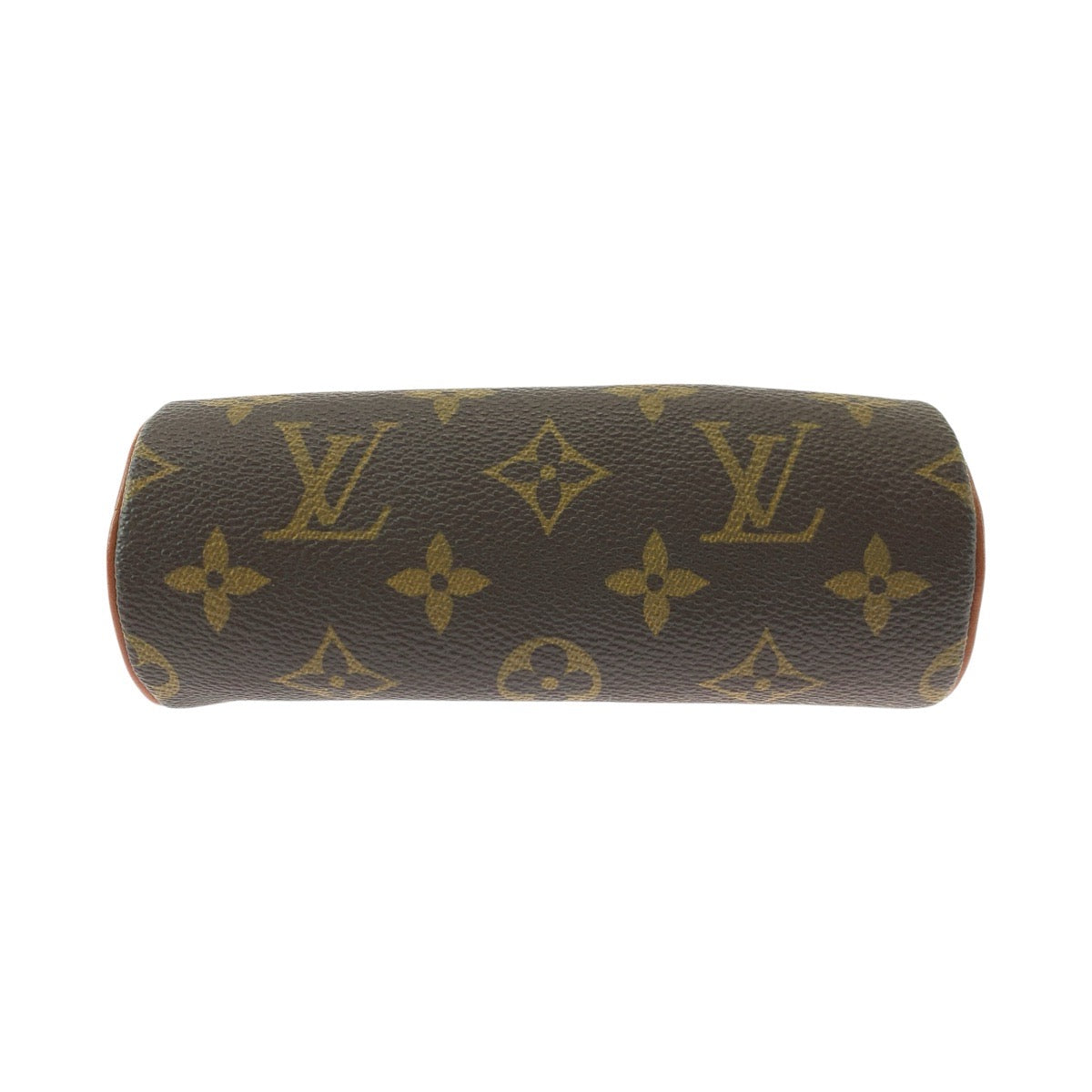 17415
LOUIS VUITTON ルイヴィトン モノグラム パピヨン ポーチのみ ブラウン ゴールド金具 PVC / レザー M51385 ハンドバッグ アクセサリーポーチ  レディース