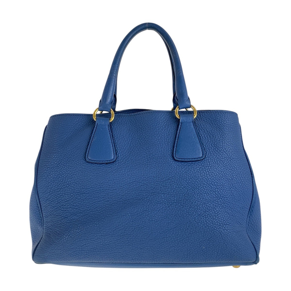 16449
PRADA プラダ ヴィッテロダイノ ブルー ゴールド金具 レザー ハンドバッグ ショルダーバッグ 2way  レディース AB52