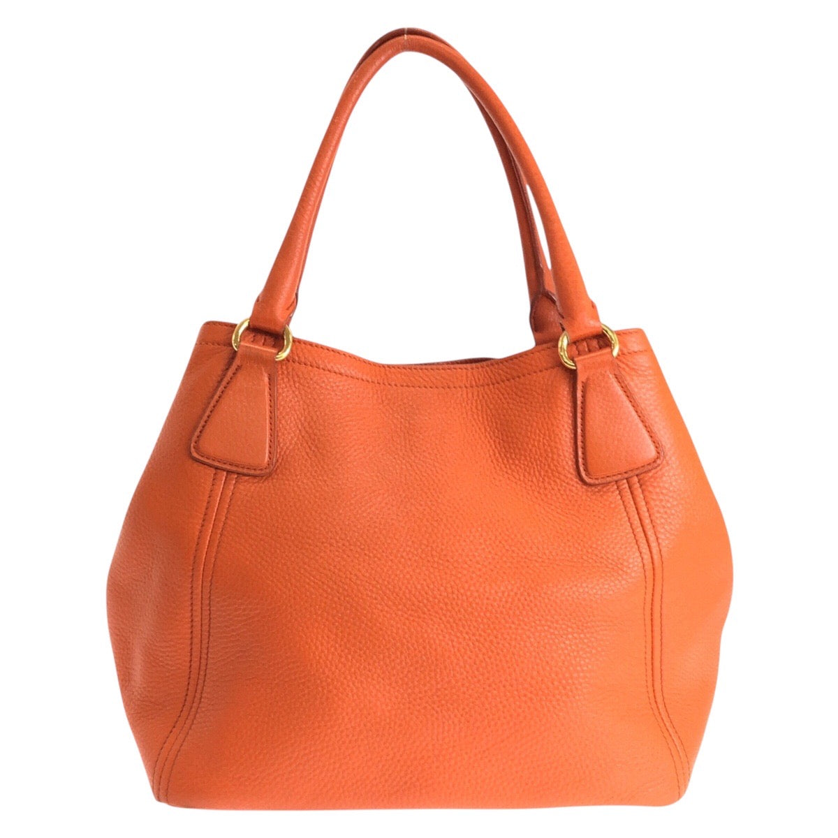 16450
PRADA プラダ ヴィッテロ オレンジ ゴールド金具 レザー トートバッグ ショルダーバッグ 2way レディース ABP67