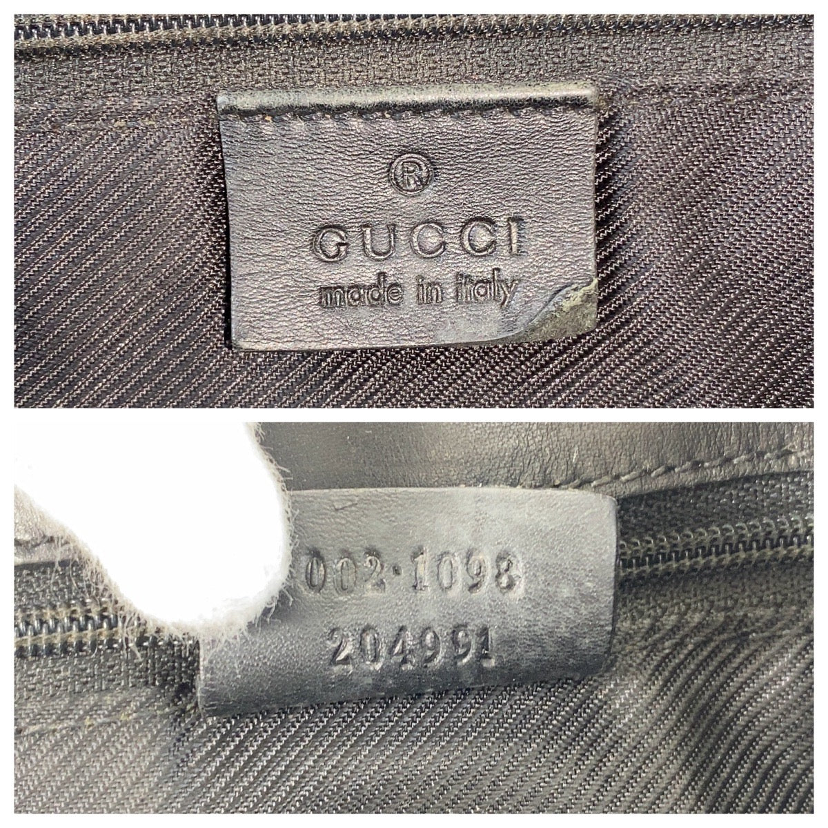 16453
GUCCI グッチ ベージュ ブラック 黒 ゴールド金具 GGキャンバス / レザー 002 1098 トートバッグ ショルダーバッグ  レディース
