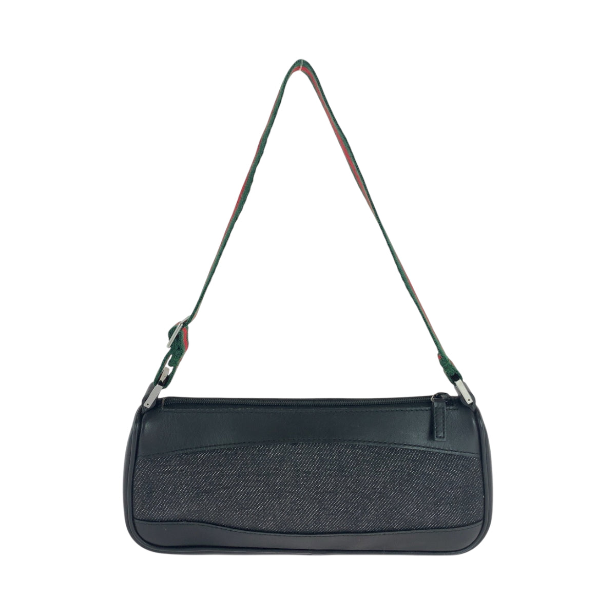 16455
GUCCI グッチ シェリーライン ブラック 黒 シルバー金具 キャンバス / レザー 92320 ハンドバッグ アクセサリーポーチ  レディース A39