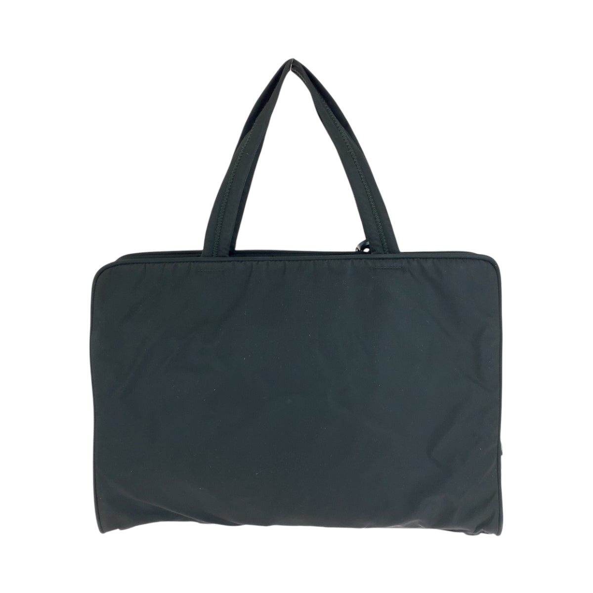 16458
PRADA プラダ テスート 三角ロゴプレート ブラック 黒 シルバー金具 ナイロン B8496 ハンドバッグ トートバッグ  レディース AB22