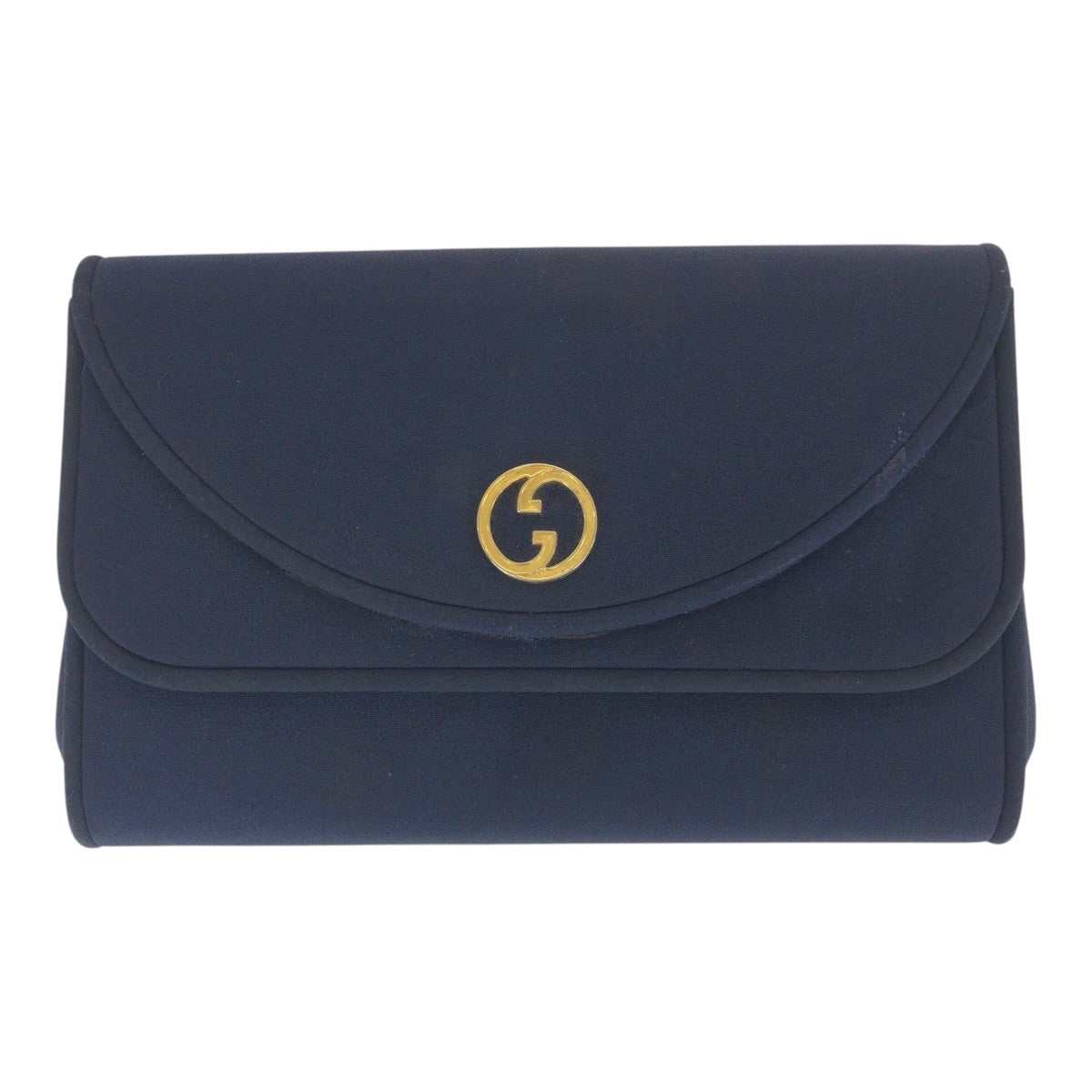 16460
GUCCI グッチ ヴィンテージ オールドグッチ ネイビー ゴールド金具 キャンバス チェーンショルダーバッグ 肩掛け レディース AB27