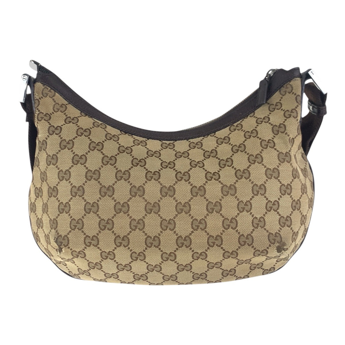 16462
GUCCI グッチ ベージュ ブラウン  GGキャンバス / レザー 181092 ショルダーバッグ メッセンジャーバッグ  レディース AB33