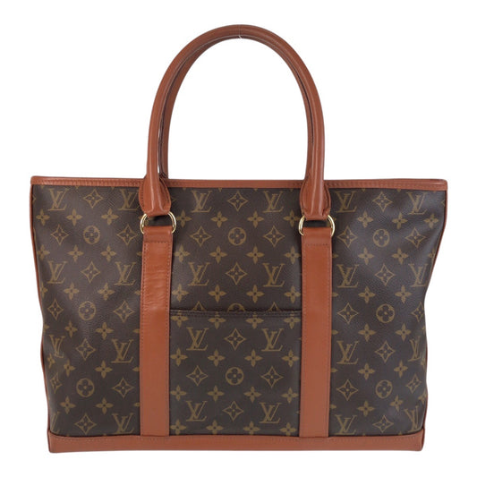 16466
LOUIS VUITTON ルイヴィトン モノグラム ウィークエンドPM ブラウン ゴールド金具 PVC / レザー M42425 トートバッグ ショルダーバッグ  レディース ABP42