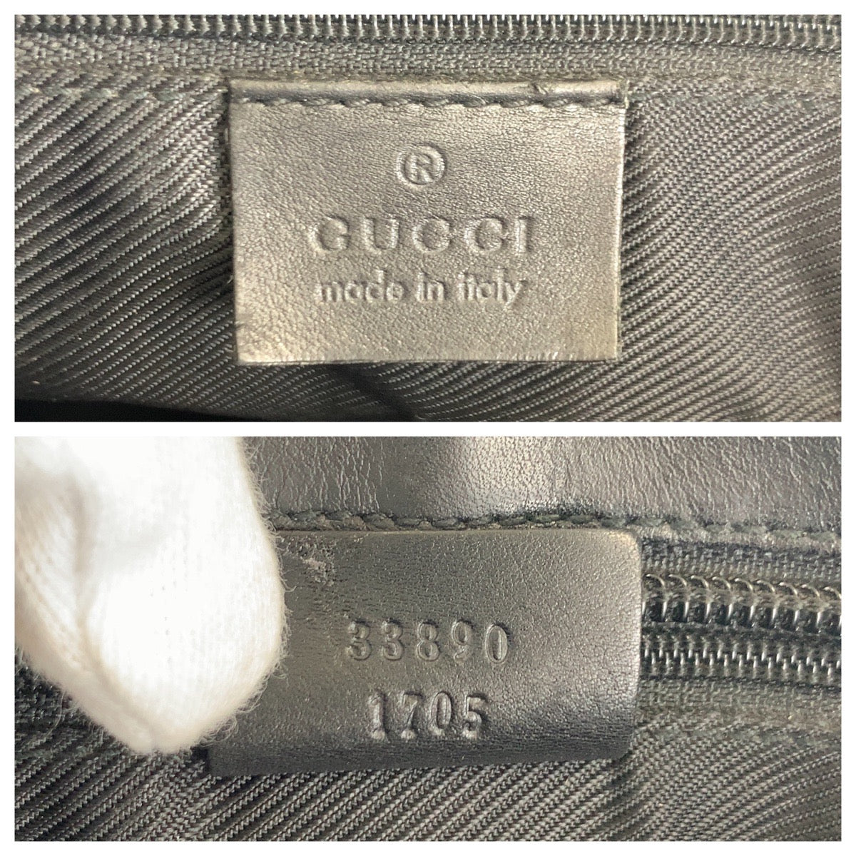 16475
GUCCI グッチ ブラック 黒 GGキャンバス / レザー 33890 トートバッグ ショルダーバッグ  レディース AB26
