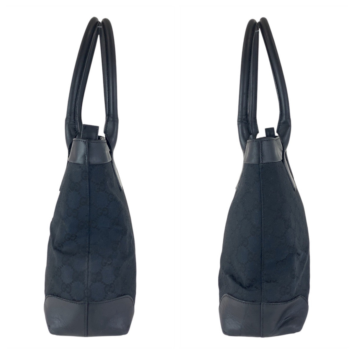 16475
GUCCI グッチ ブラック 黒 GGキャンバス / レザー 33890 トートバッグ ショルダーバッグ  レディース AB26