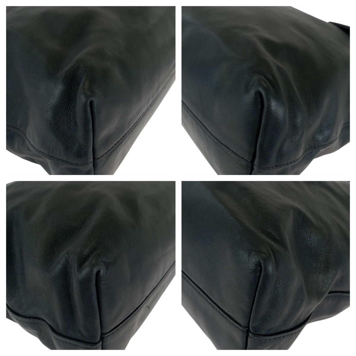 16485
PRADA プラダ ブラック 黒 ゴールド金具 レザー トートバッグ ショルダーバッグ 2way  レディース ABP54