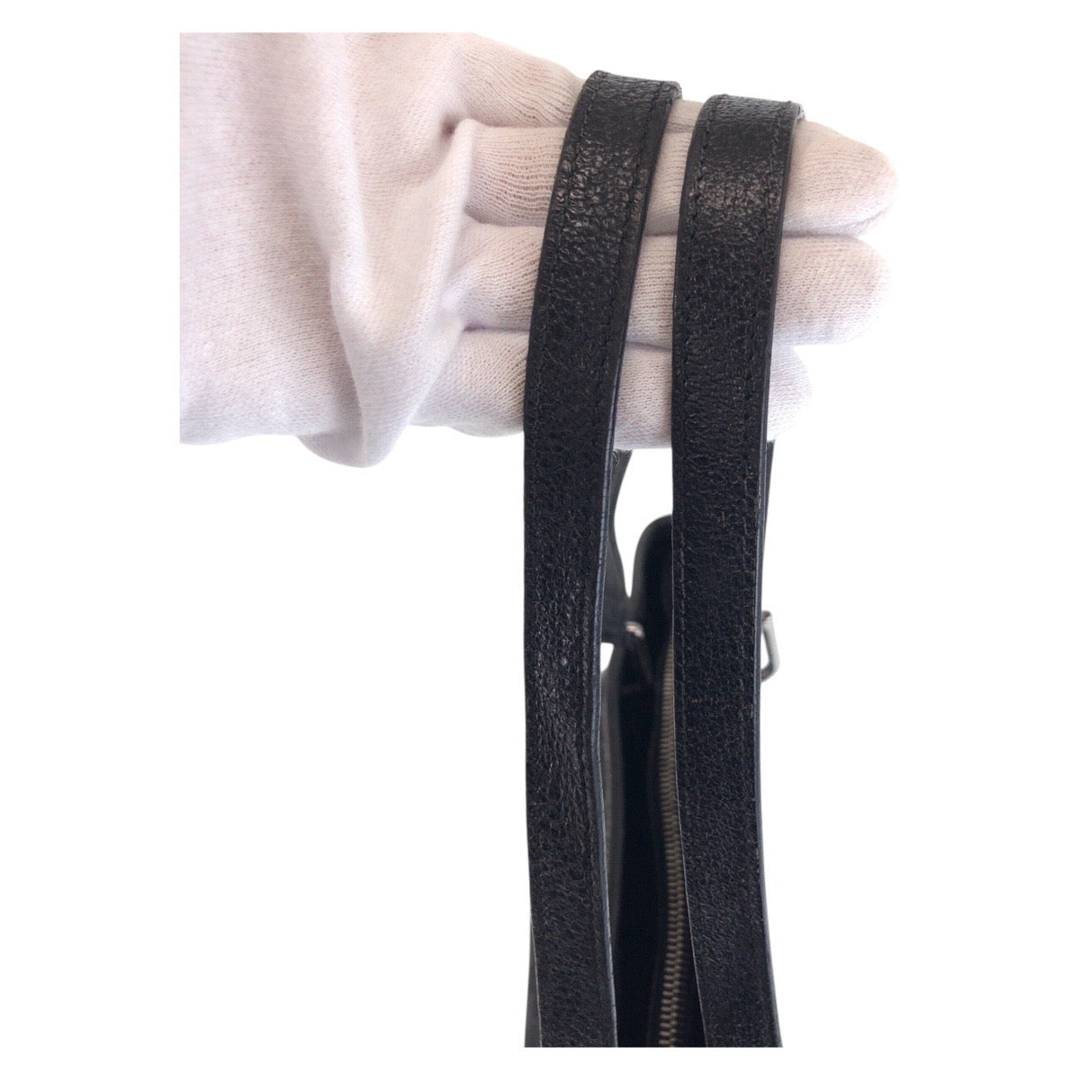 16495
GUCCI グッチ ブラック 黒 シルバー金具 GGキャンバス / レザー 120837 トートバッグ ショルダーバッグ  レディース AB20