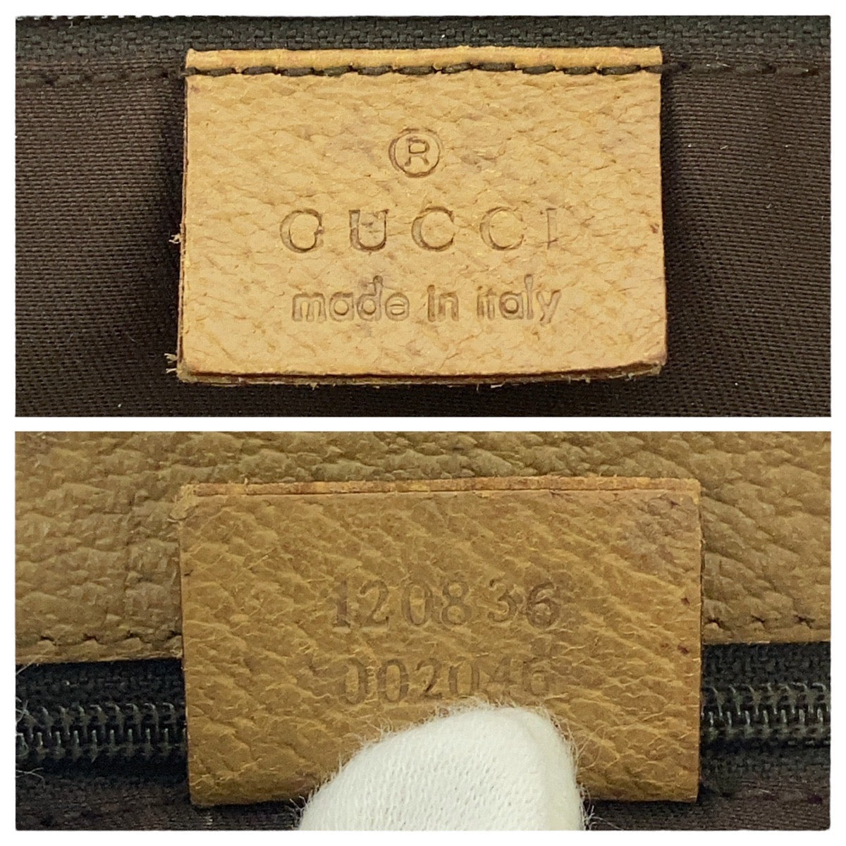 16500
GUCCI グッチ ベージュ ブラウン ゴールド金具 GGキャンバス / レザー 120836 トートバッグ ショルダーバッグ  レディース