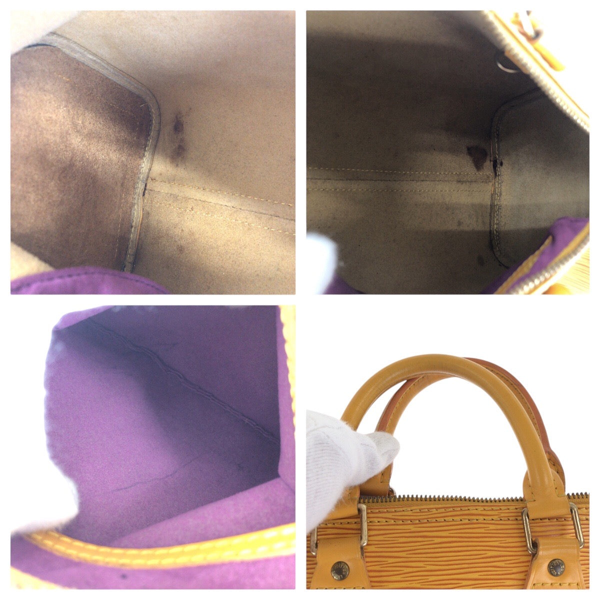 16501
LOUIS VUITTON ルイヴィトン エピ スピーディ 25  タッシリイエロー ゴールド金具 レザー M43019 ハンドバッグ ミニボストンバッグ  レディース AB48