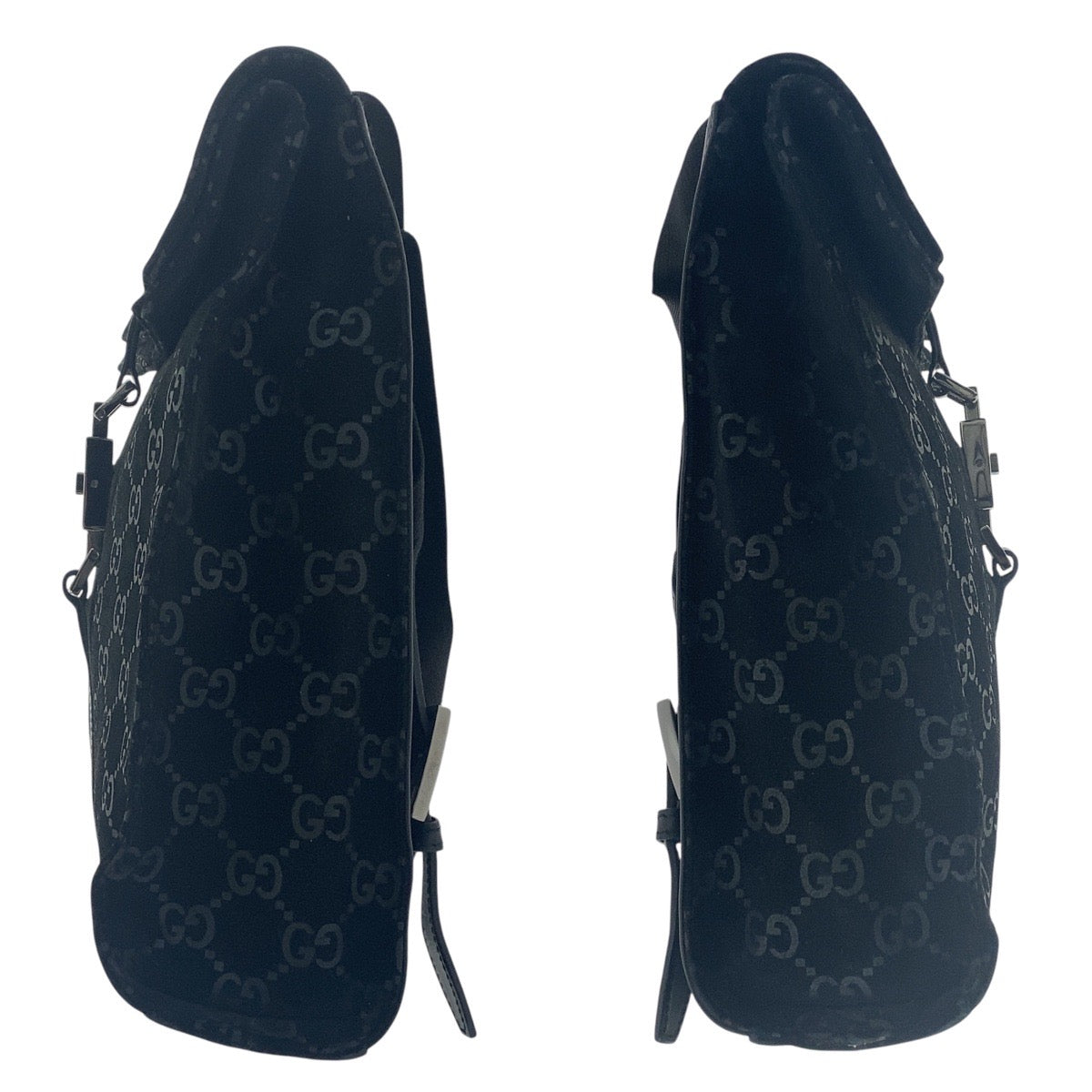 16502
GUCCI グッチ ジャッキー ブラック シルバー金具 スウェード / レザー 003 0236 リュックサック バックパック レディース AB50