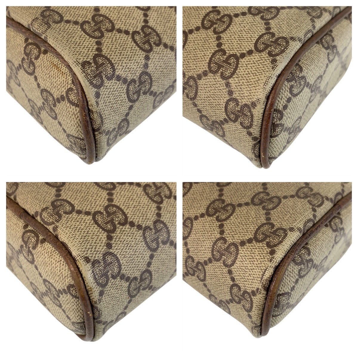 16503
GUCCI グッチ シェリーライン オールドグッチ ベージュ ブラウン ゴールド金具 GGスプリームキャンバス / レザー 41 004 4465 ショルダーバッグ ポシェット  レディース AB27