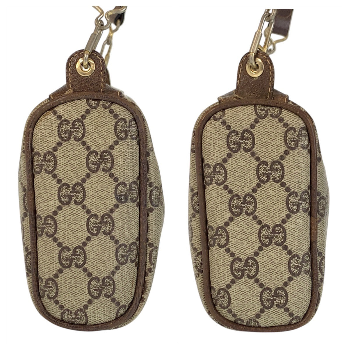 16503
GUCCI グッチ シェリーライン オールドグッチ ベージュ ブラウン ゴールド金具 GGスプリームキャンバス / レザー 41 004 4465 ショルダーバッグ ポシェット  レディース AB27