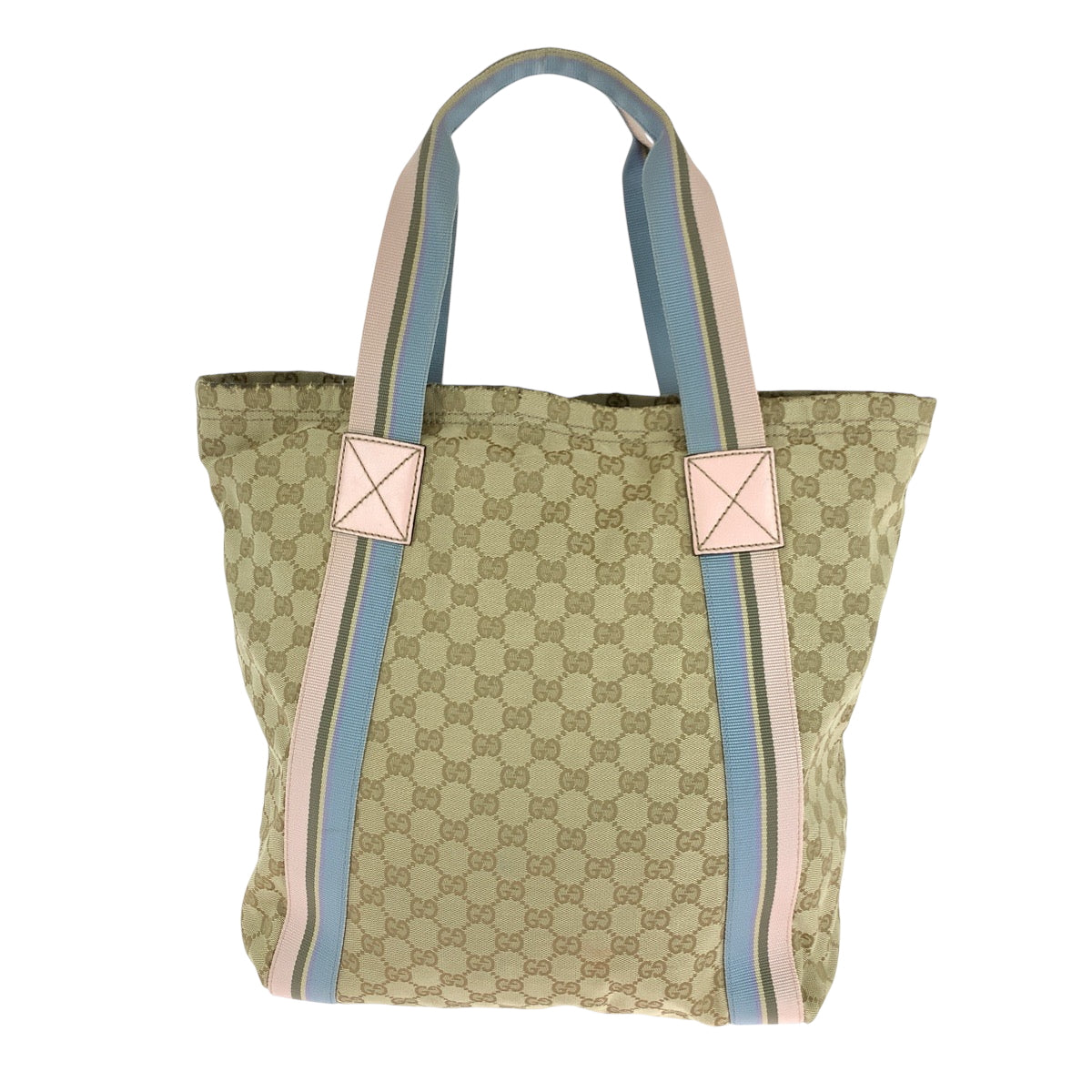 16504
GUCCI グッチ シェリー ベージュ ピンク ブルー GGキャンバス 189669 トートバッグ ハンドバッグ ショルダーバッグ  レディース AB32