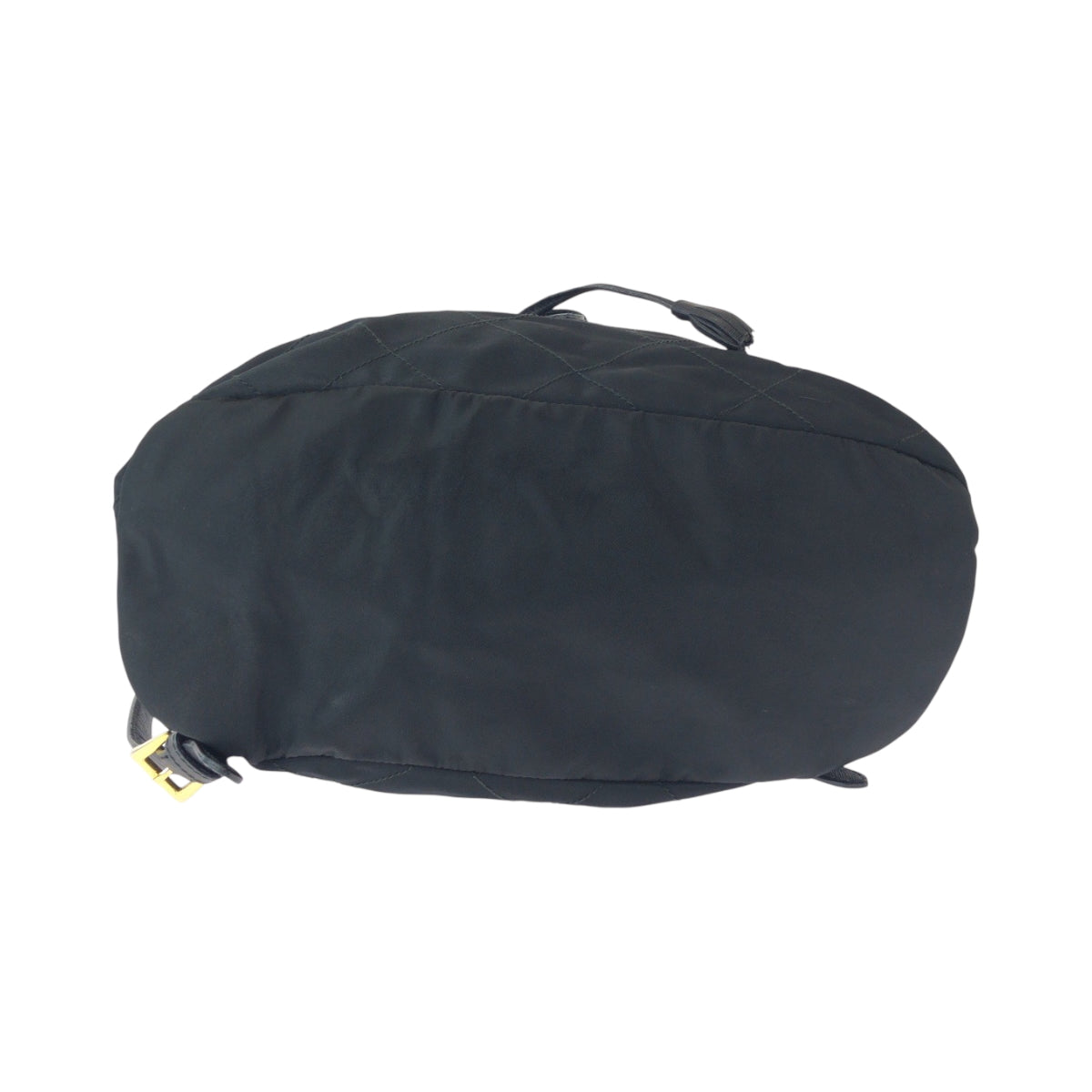 16508
PRADA プラダ ヴィンテージ テスート 三角ロゴプレート ブラック 黒 ゴールド金具 ナイロン k2919 リュックサック バックパック  レディース AB46