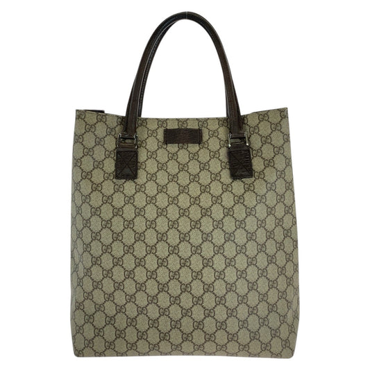 16513
GUCCI グッチ ベージュ ブラウン GGスプリームキャンバス / レザー 131220 トートバッグ ショルダーバッグ  レディース AB27