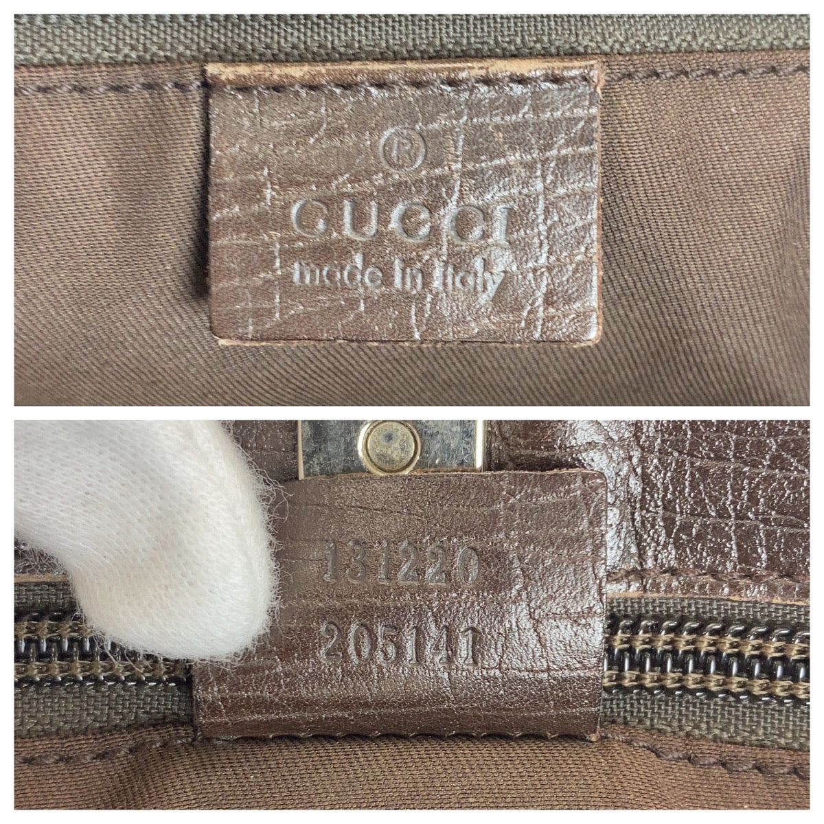 16513
GUCCI グッチ ベージュ ブラウン GGスプリームキャンバス / レザー 131220 トートバッグ ショルダーバッグ  レディース AB27