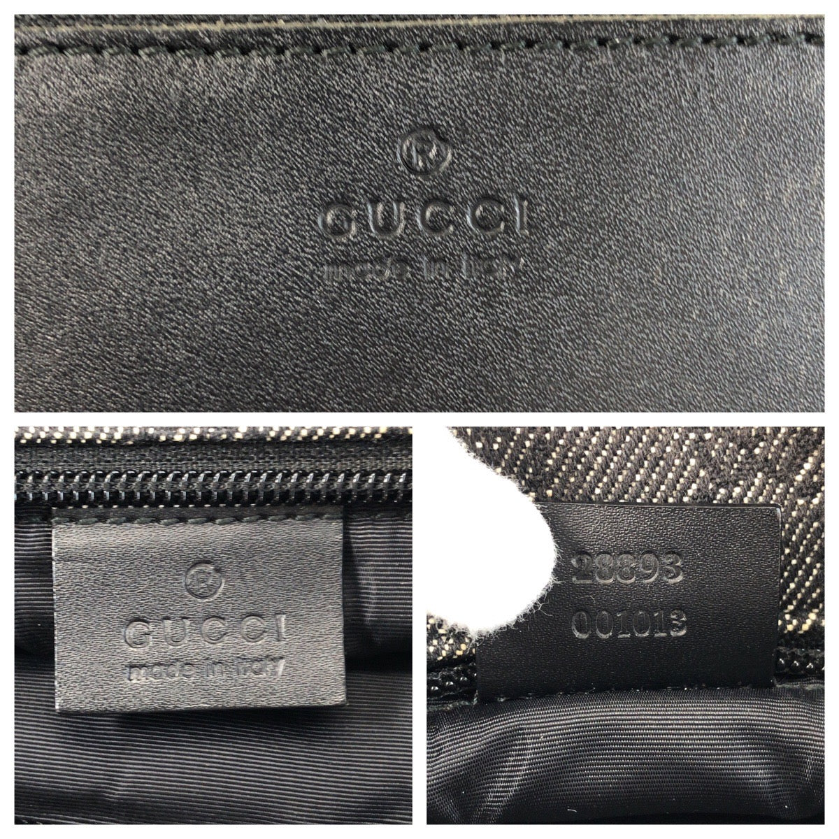 16514
GUCCI グッチ ブラック 黒 GGキャンバス / レザー 28893 トートバッグ ショルダーバッグ  レディース ABP34