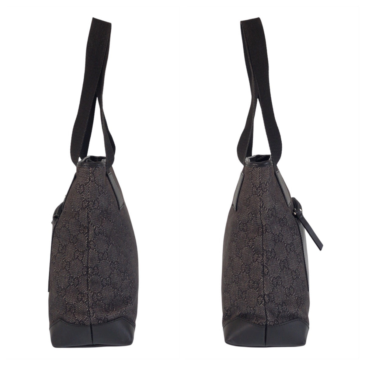 16514
GUCCI グッチ ブラック 黒 GGキャンバス / レザー 28893 トートバッグ ショルダーバッグ  レディース ABP34