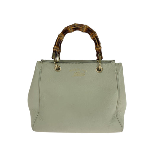16517
GUCCI グッチ バンブー アイボリー ブラウン ゴールド金具 レザー 368823 ハンドバッグ  レディース ABP35