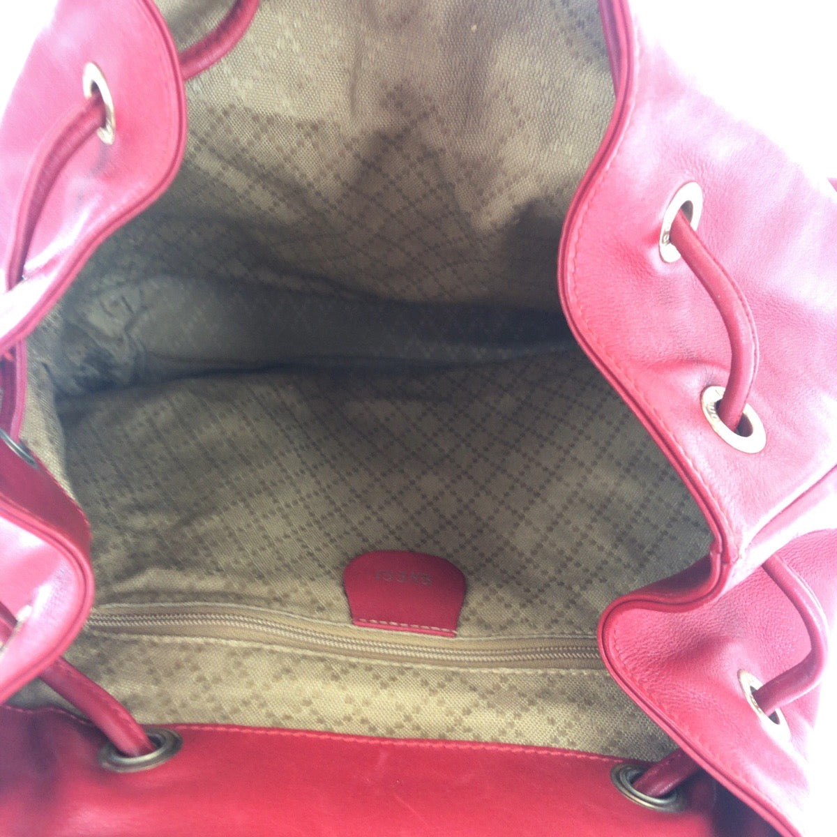 16519
GUCCI グッチ バンブー レッド ブラウン ゴールド金具 レザー 003 2058 0016 リュックサック バックパック  レディース ABP42