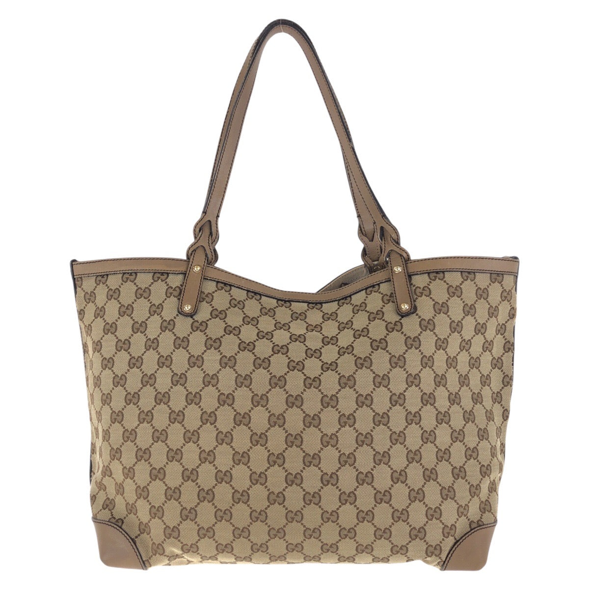 16520
GUCCI グッチ ブラウン ゴールド金具 GGキャンバス / レザー 247209 トートバッグ ショルダーバッグ  レディース