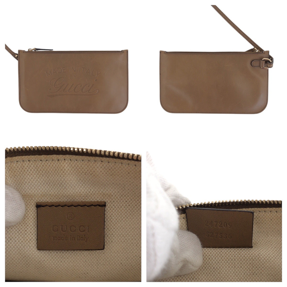 16520
GUCCI グッチ ブラウン ゴールド金具 GGキャンバス / レザー 247209 トートバッグ ショルダーバッグ  レディース