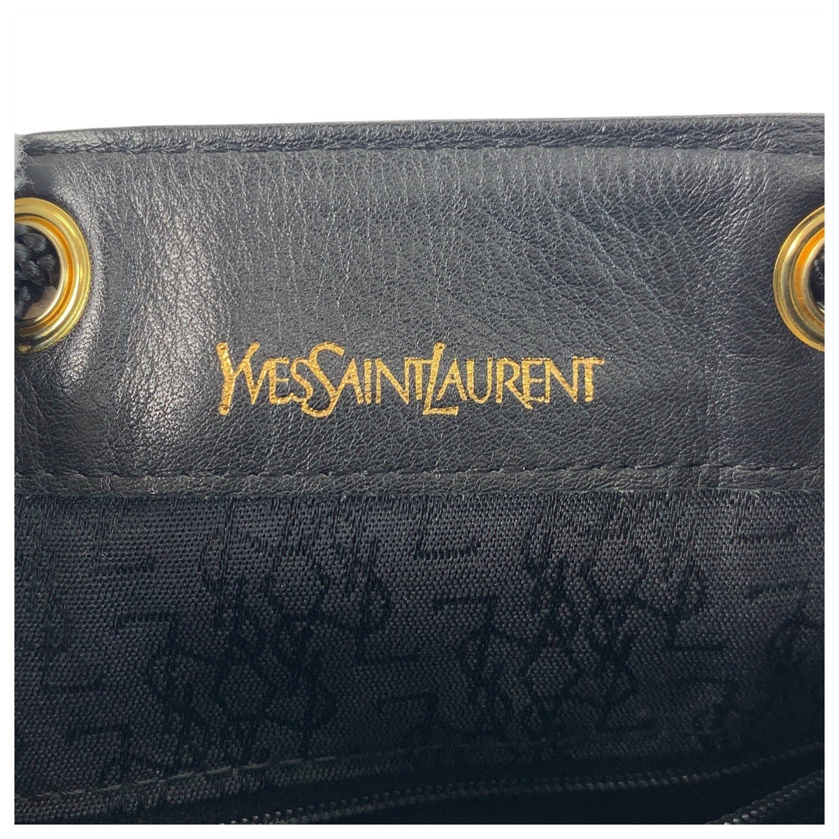 16526
YVES SAINT LAURENT イヴ サンローラン ヴィンテージ YSL レッド ブラック 黒 ゴールド金具 スウェード / レザー ショルダーバッグ ポシェット  レディース ABP48