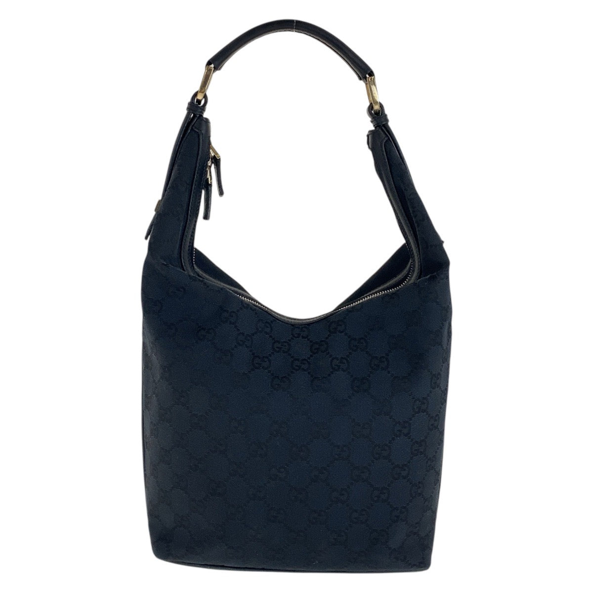 16531
GUCCI グッチ ブラック 黒 ゴールド金具 GGキャンバス / レザー 001 4288 ショルダーバッグ ハンドバッグ  レディース AB33
