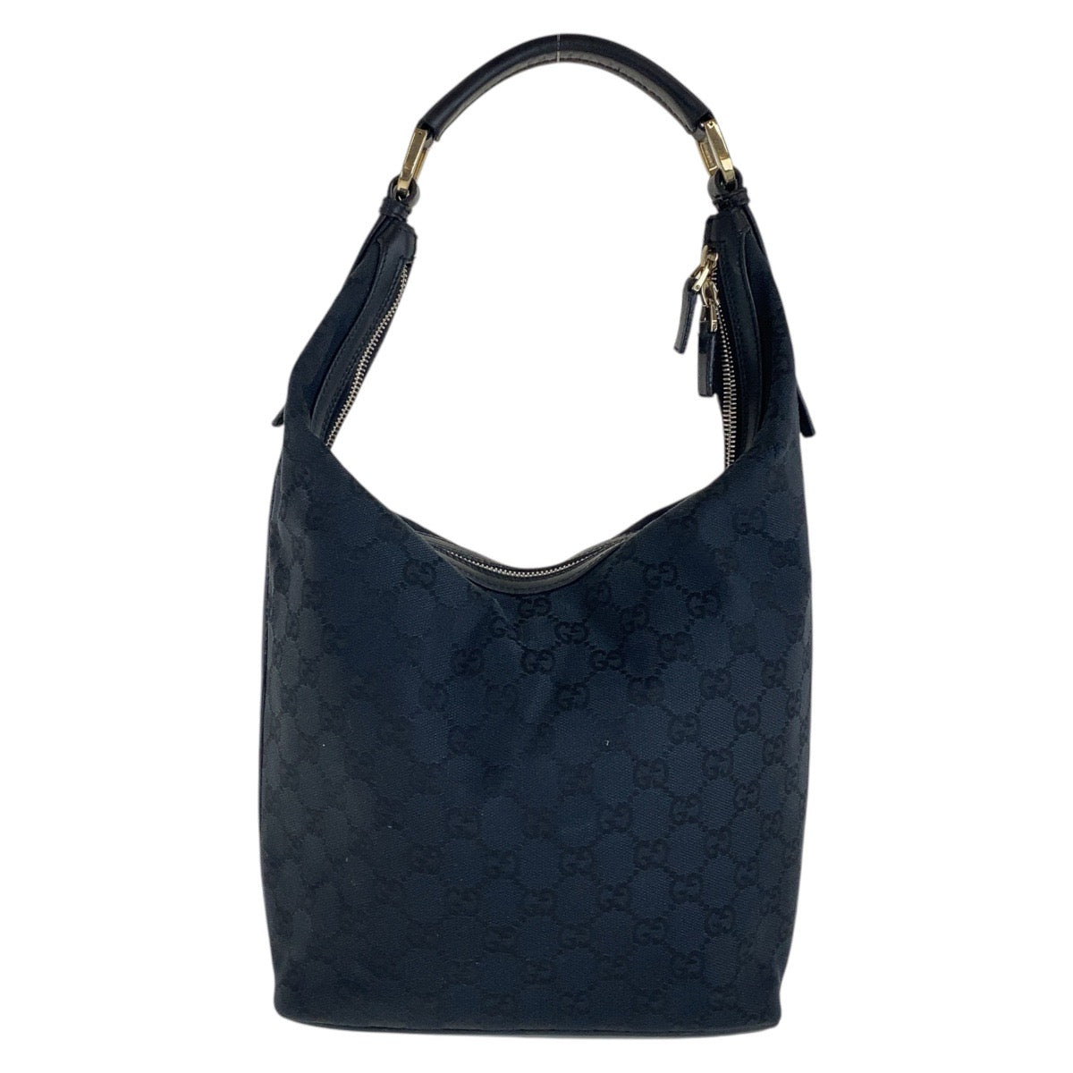 16531
GUCCI グッチ ブラック 黒 ゴールド金具 GGキャンバス / レザー 001 4288 ショルダーバッグ ハンドバッグ  レディース AB33