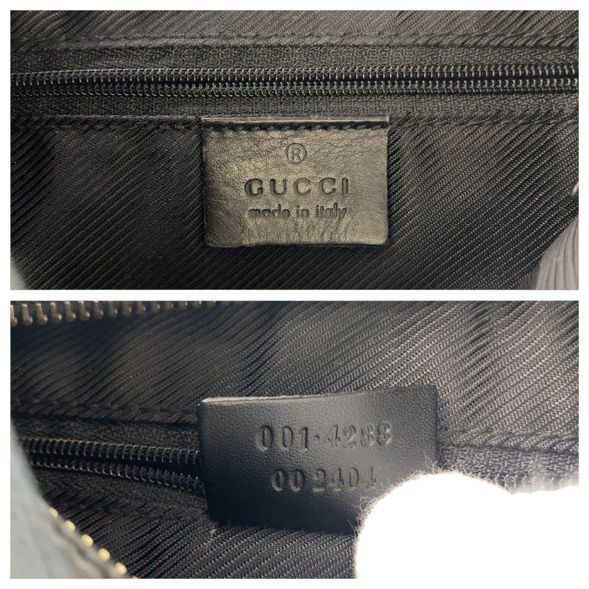 16531
GUCCI グッチ ブラック 黒 ゴールド金具 GGキャンバス / レザー 001 4288 ショルダーバッグ ハンドバッグ  レディース AB33