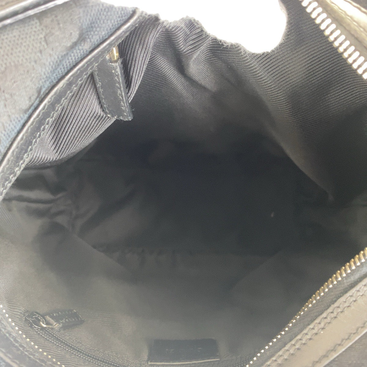 16531
GUCCI グッチ ブラック 黒 ゴールド金具 GGキャンバス / レザー 001 4288 ショルダーバッグ ハンドバッグ  レディース AB33