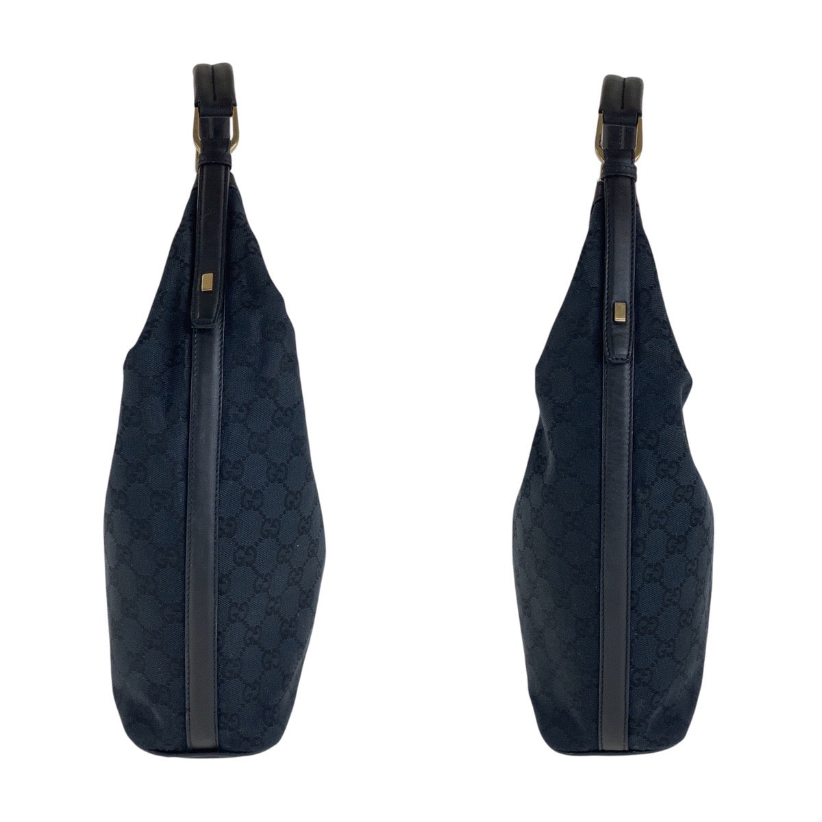 16531
GUCCI グッチ ブラック 黒 ゴールド金具 GGキャンバス / レザー 001 4288 ショルダーバッグ ハンドバッグ  レディース AB33