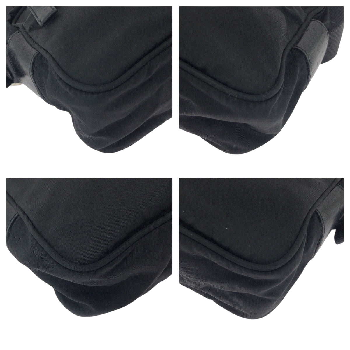 16549
PRADA プラダ テスート 三角ロゴプレート ブラック 黒 シルバー金具 ナイロン BT0167 ショルダーバッグ ポシェット  レディース
