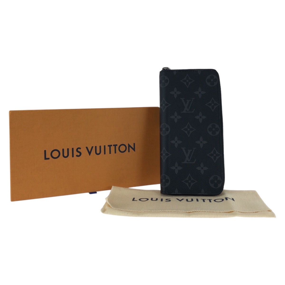 16553
LOUIS VUITTON ルイヴィトン モノグラムエクリプス ジッピー ウォレット ヴェルティカル ブラック 黒 PVC M62295 長財布 ロングウォレット  メンズ A45